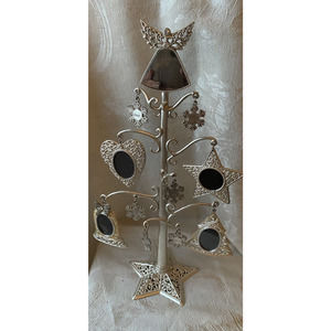 Things Remembered Tree 4 Picture Frame Snowflakes Sliver